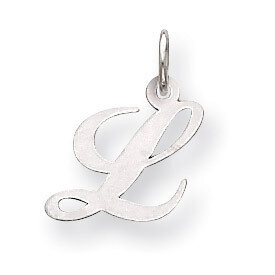 Small Fancy Script Initial L Charm 14k white Gold YC651L, MPN: YC651L, 191101634499