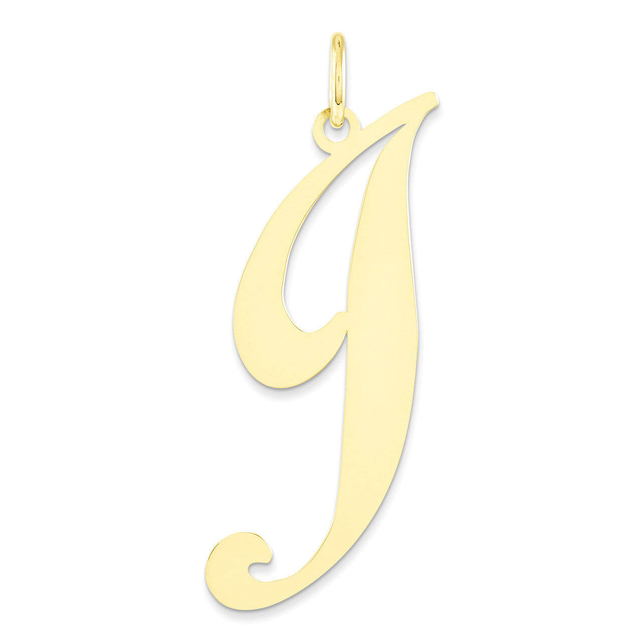 Initial J Charm 14k Gold Large Fancy Script YC654J, MPN: YC654J, 886774136981