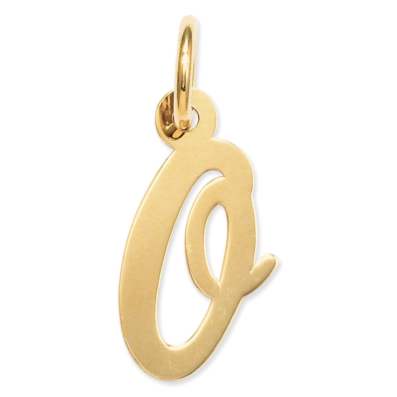 Initial O Charm 14k Gold Small Script YC658O, MPN: YC658O, 886774073347