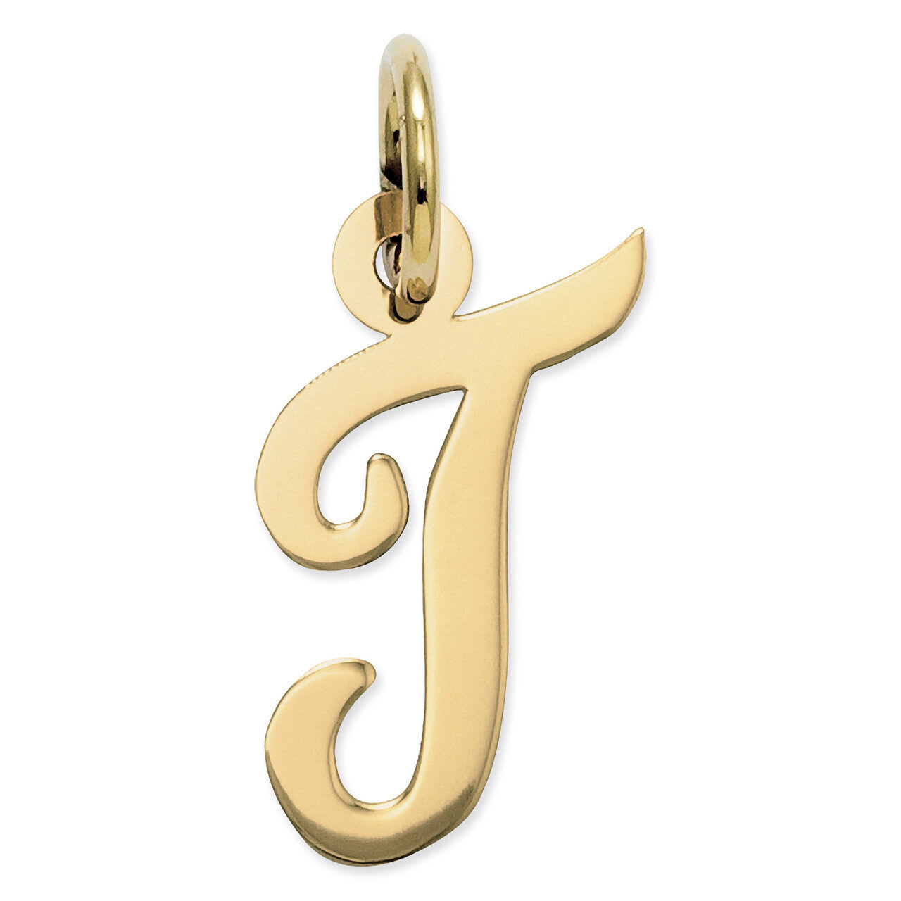 Initial T Charm 14k Gold Small Script YC658T, MPN: YC658T, 886774073385