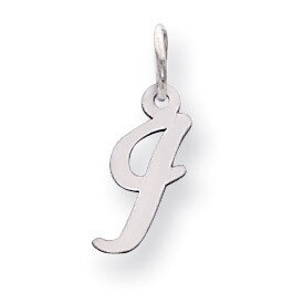 Small Script Initial I Charm 14k white Gold YC659I, MPN: YC659I, 191101634888