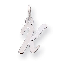 Small Script Initial K Charm 14k white Gold YC659K, MPN: YC659K, 191101634901