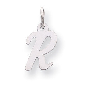 Small Script Initial R Charm 14k white Gold YC659R, MPN: YC659R, 191101634963