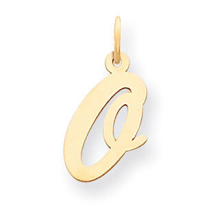 Initial O Charm 14k Gold Medium Script YC660O, MPN: YC660O, 886774137247