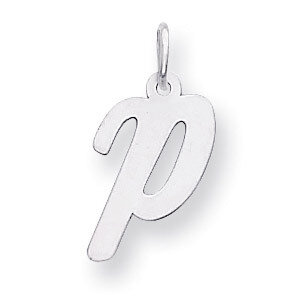 Medium Script Initial P Charm 14k white Gold YC661P, MPN: YC661P, 191101635168