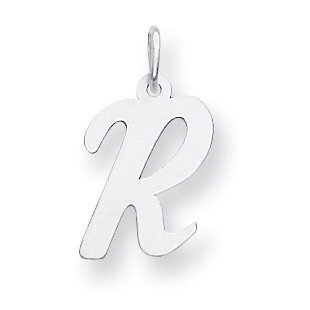 Medium Script Initial R Charm 14k white Gold YC661R, MPN: YC661R, 191101635175