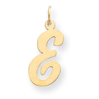 Initial E Charm 14k Gold Large Script  YC662E, MPN: YC662E, 886774137353