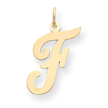 Initial F Charm 14k Gold Large Script  YC662F, MPN: YC662F, 886774137360