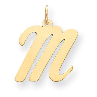Initial M Charm 14k Gold Large Script  YC662M, MPN: YC662M, 886774137438