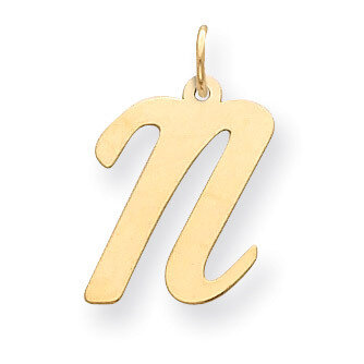 Initial N Charm 14k Gold Large Script  YC662N, MPN: YC662N, 886774137445