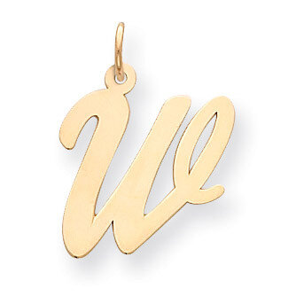 Initial W Charm 14k Gold Large Script  YC662W, MPN: YC662W, 886774137513