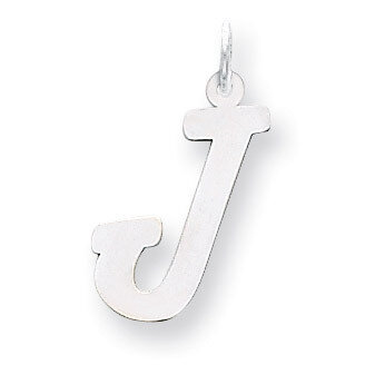 Large Script Initial J Charm 14k white Gold YC663J, MPN: YC663J, 883957030579