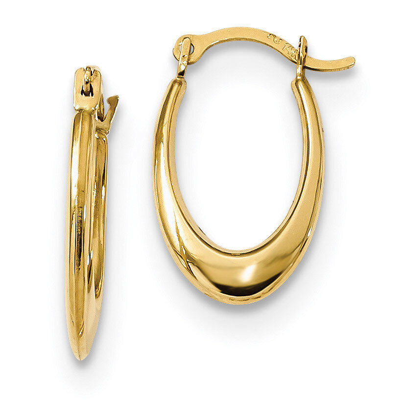 Hollow U-Shaped Hoops Earrings 14k Gold Polished YE1781, MPN: YE1781, 191101058981