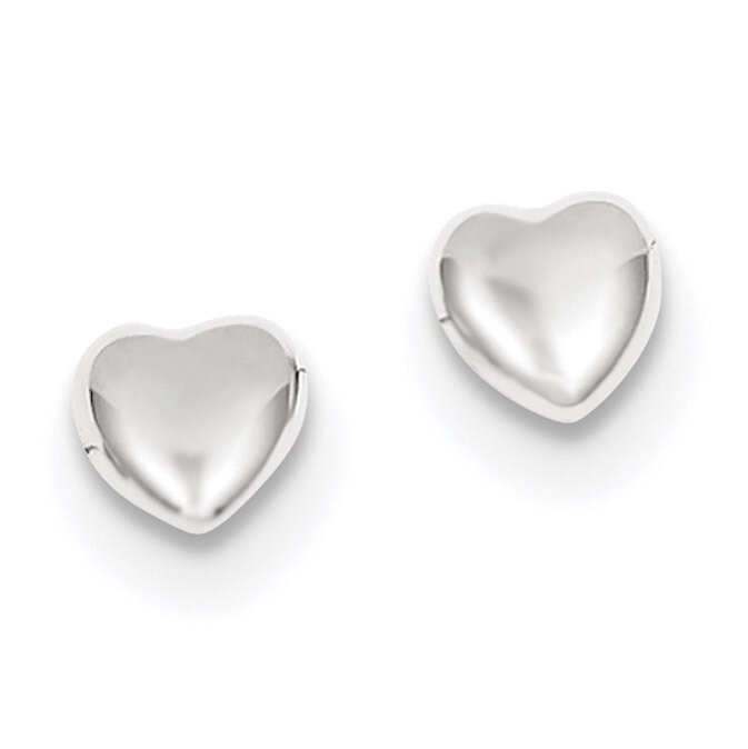 Heart Earrings 14k white Gold YE300W