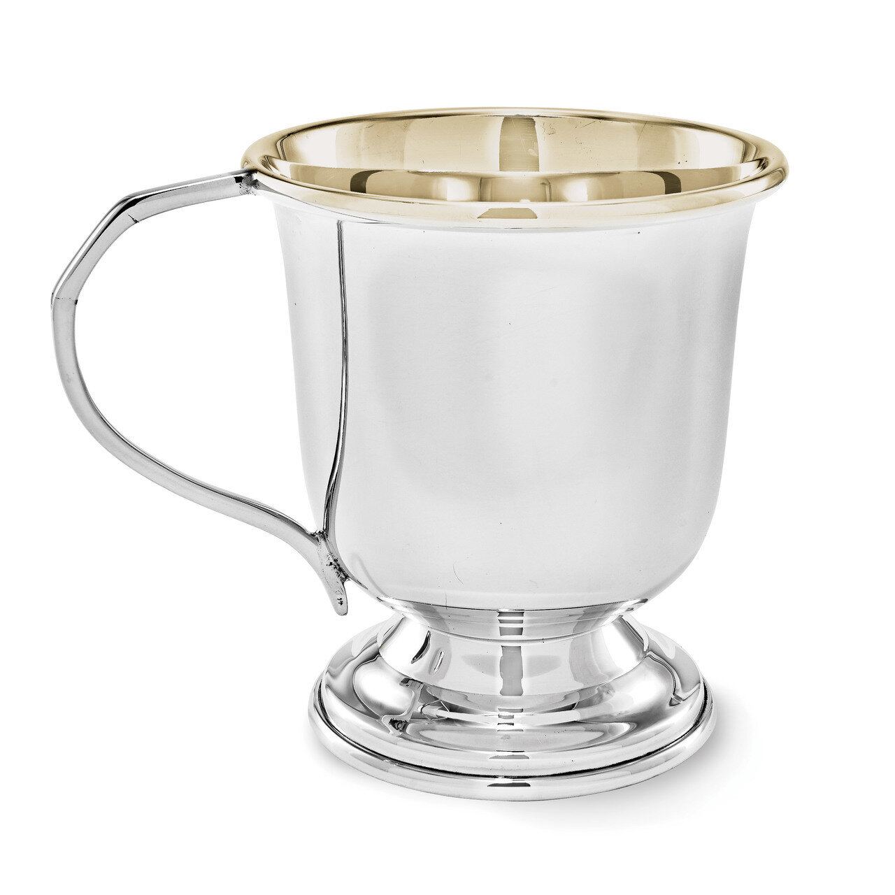 Gold Lined Baby Cup Sterling Silver GL4928