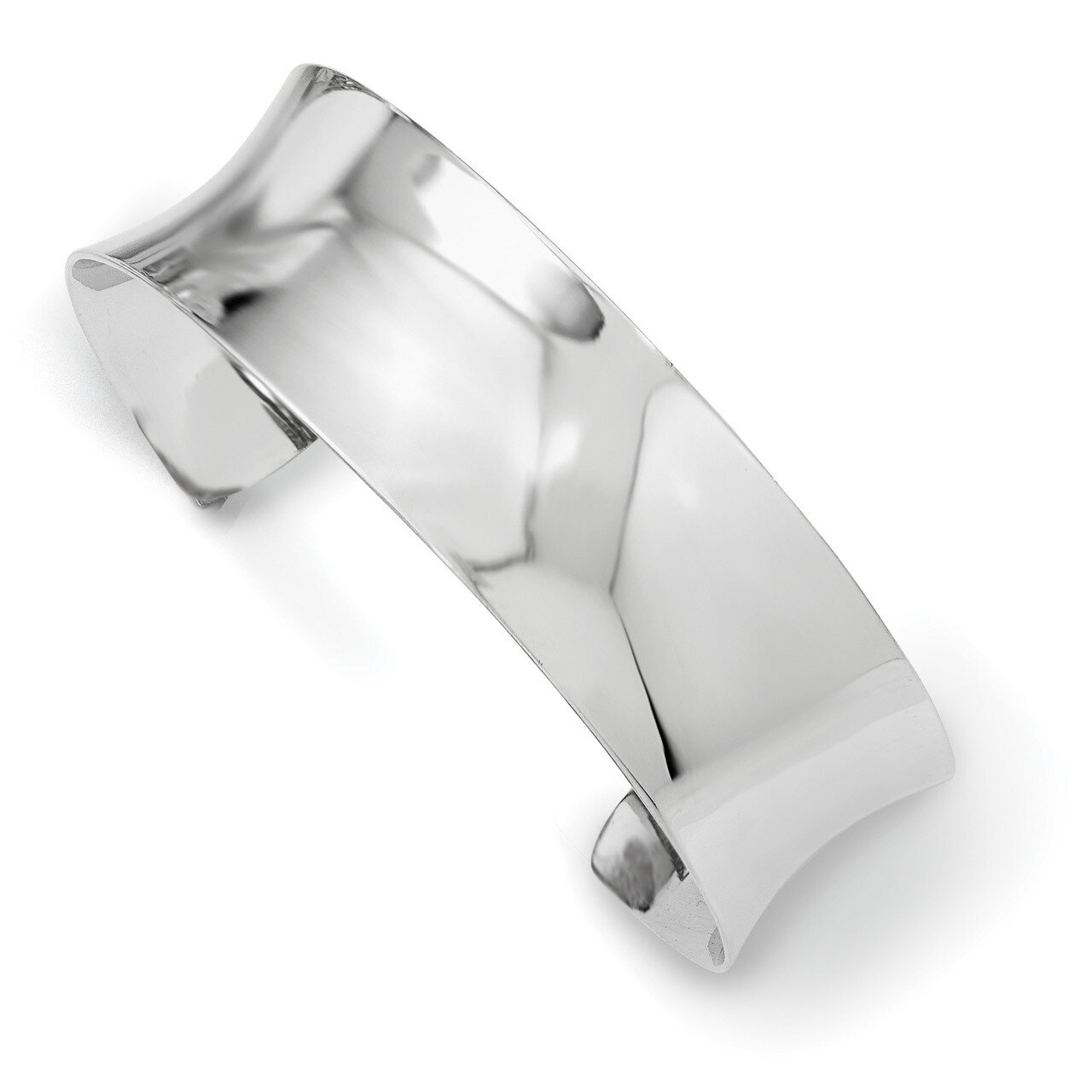 Slip-on Bangle Sterling Silver Rhodium-plated Polished QB1024, MPN: QB1024, 196904160701