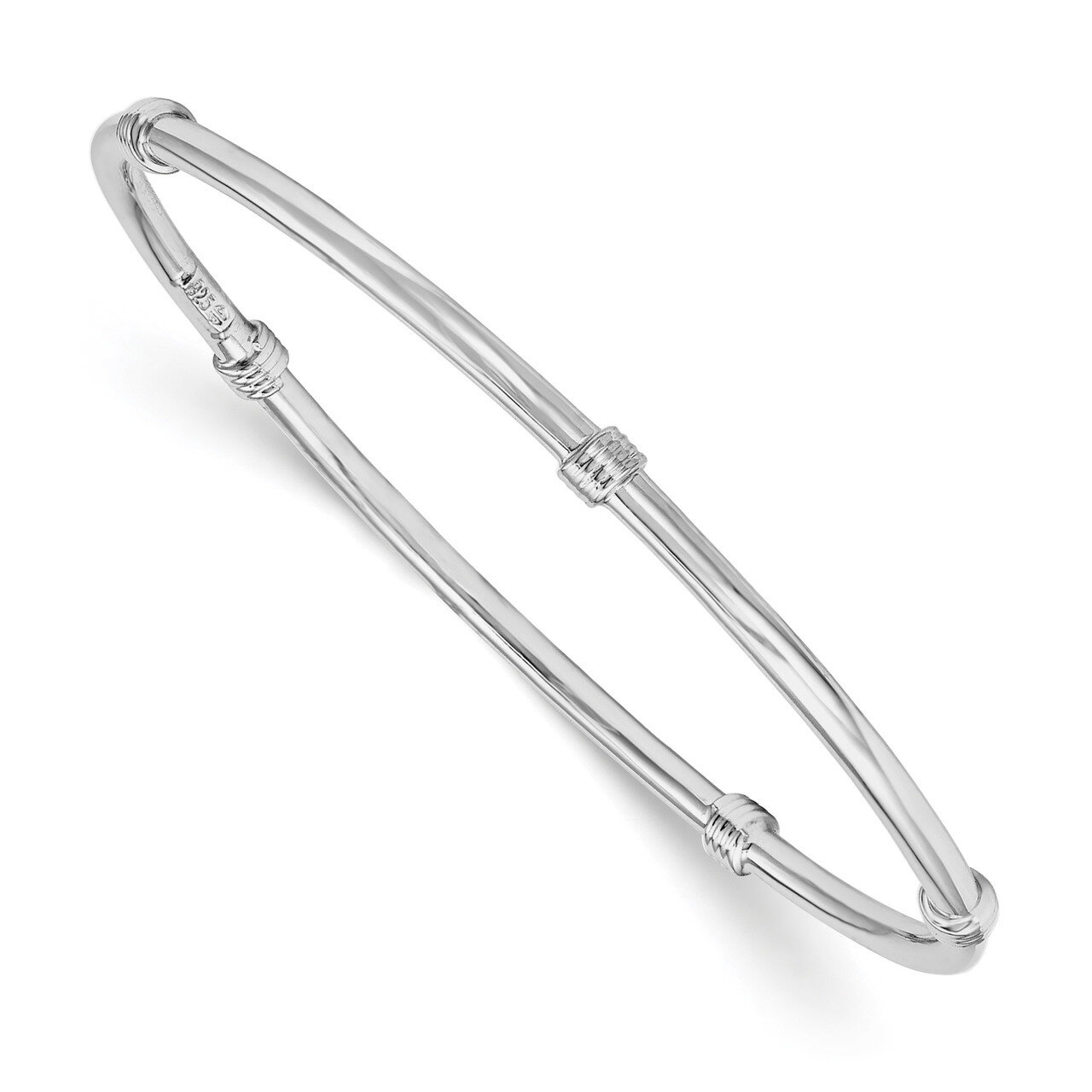 Bangle Sterling Silver Rhodium-plated QB1061, MPN: QB1061, 886774748849