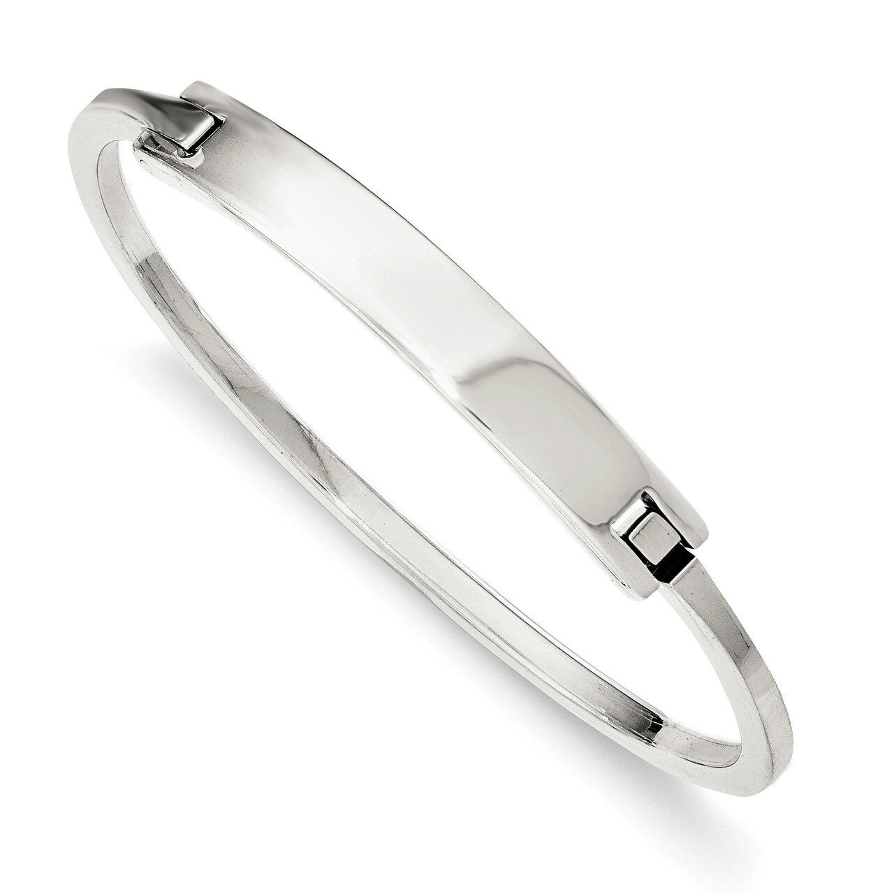 ID Hinged Bangle Sterling Silver QB907, MPN: QB907, 886774748900
