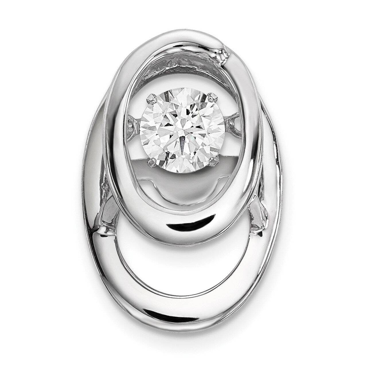 CZ Diamond Birthstone Vibrant Pendant Sterling Silver Rhodium QBPD32APR, MPN: QBPD32APR, 8867741063…