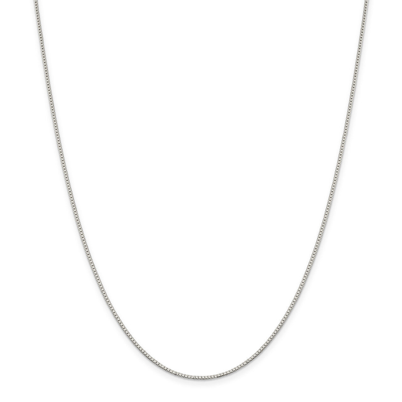 20 Inch 1.10mm Box Chain Sterling Silver Rhodium-plated QBX022R-20, MPN: QBX022R-20, 886774126722