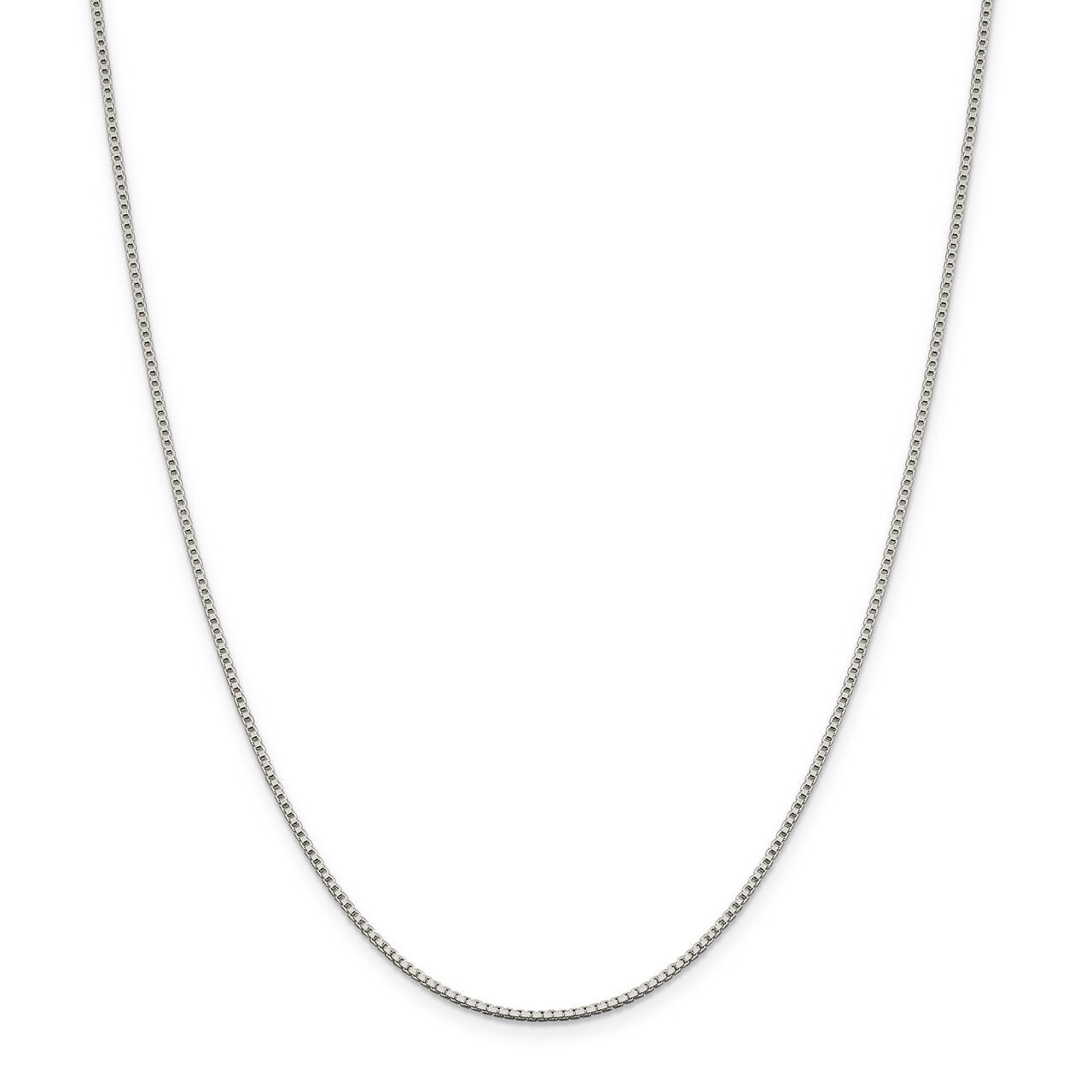 22 Inch 1.4mm Box Chain Sterling Silver QBX026-22