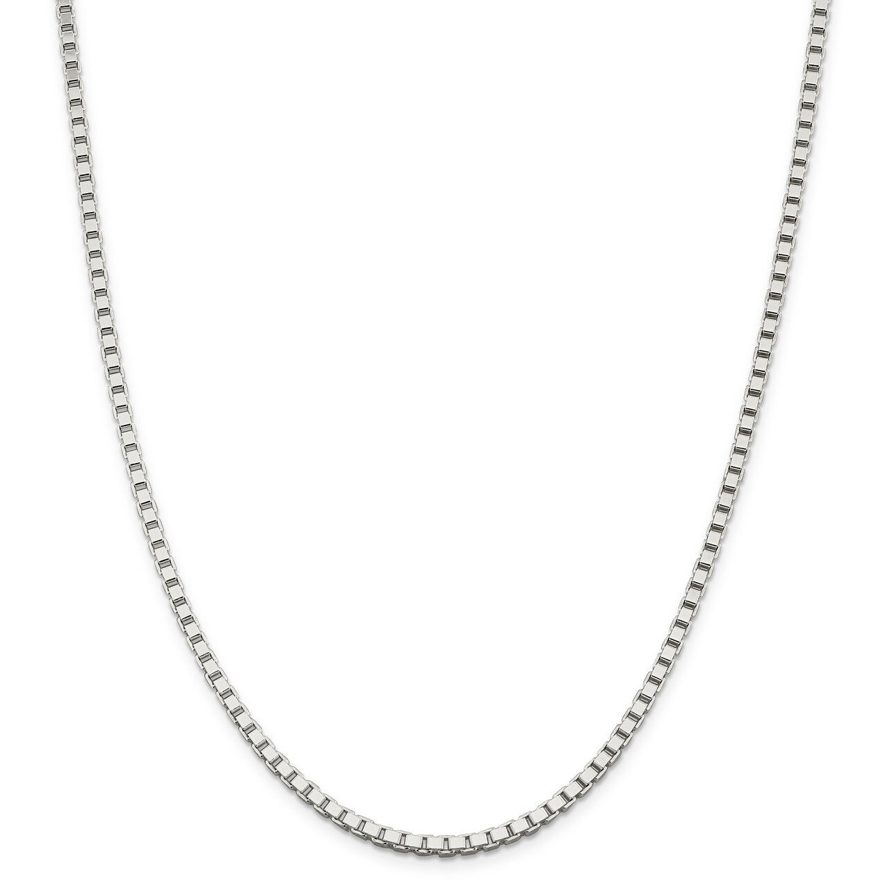 22 Inch 3.00mm Box Chain Sterling Silver QBX057-22, MPN: QBX057-22, 883957961019