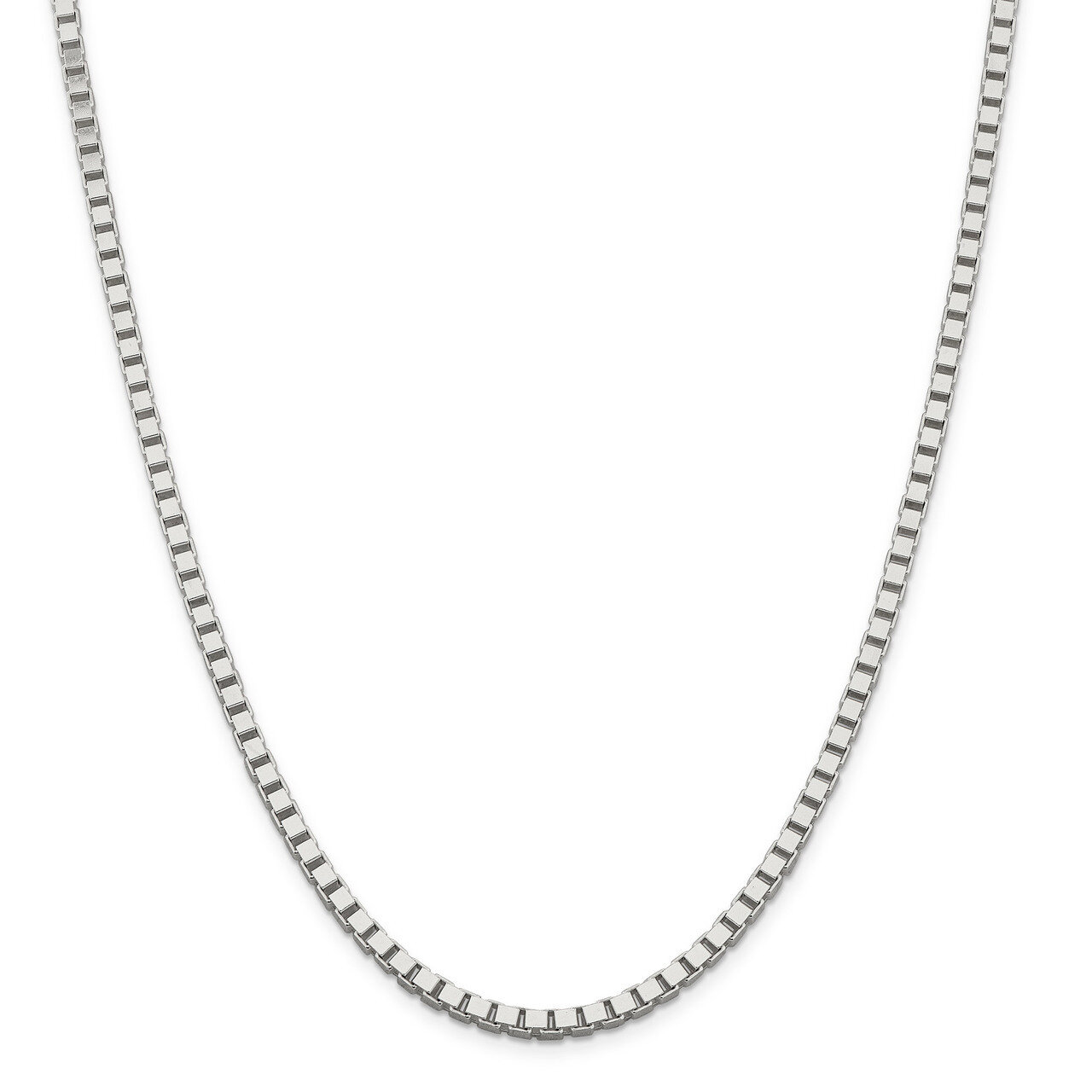 22 Inch 3.75mm Box Chain Sterling Silver QBX065-22, MPN: QBX065-22, 883957851594