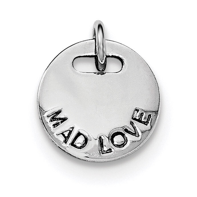 Mad Love Pendant Sterling Silver Rhodium-plated Polished QC8096