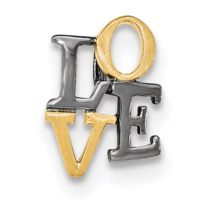 Love Chain Slide Pendant Sterling Silver Gold-plated QC8098