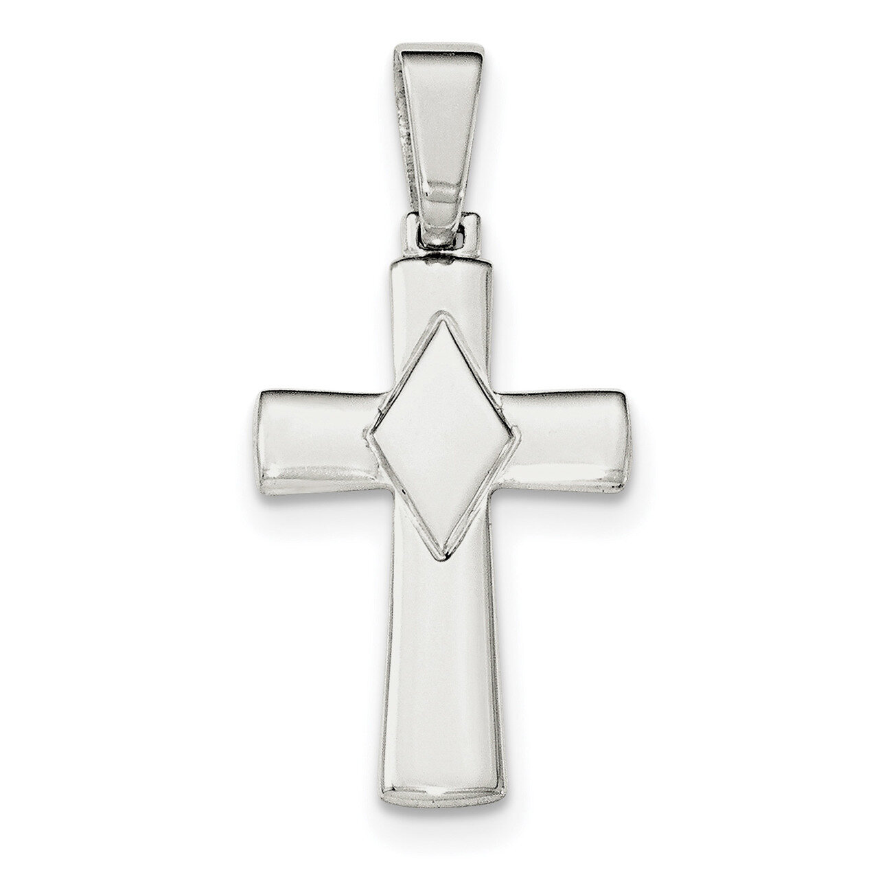 Cross Pendant Sterling Silver Polished QC8115, MPN: QC8115, 191101361579