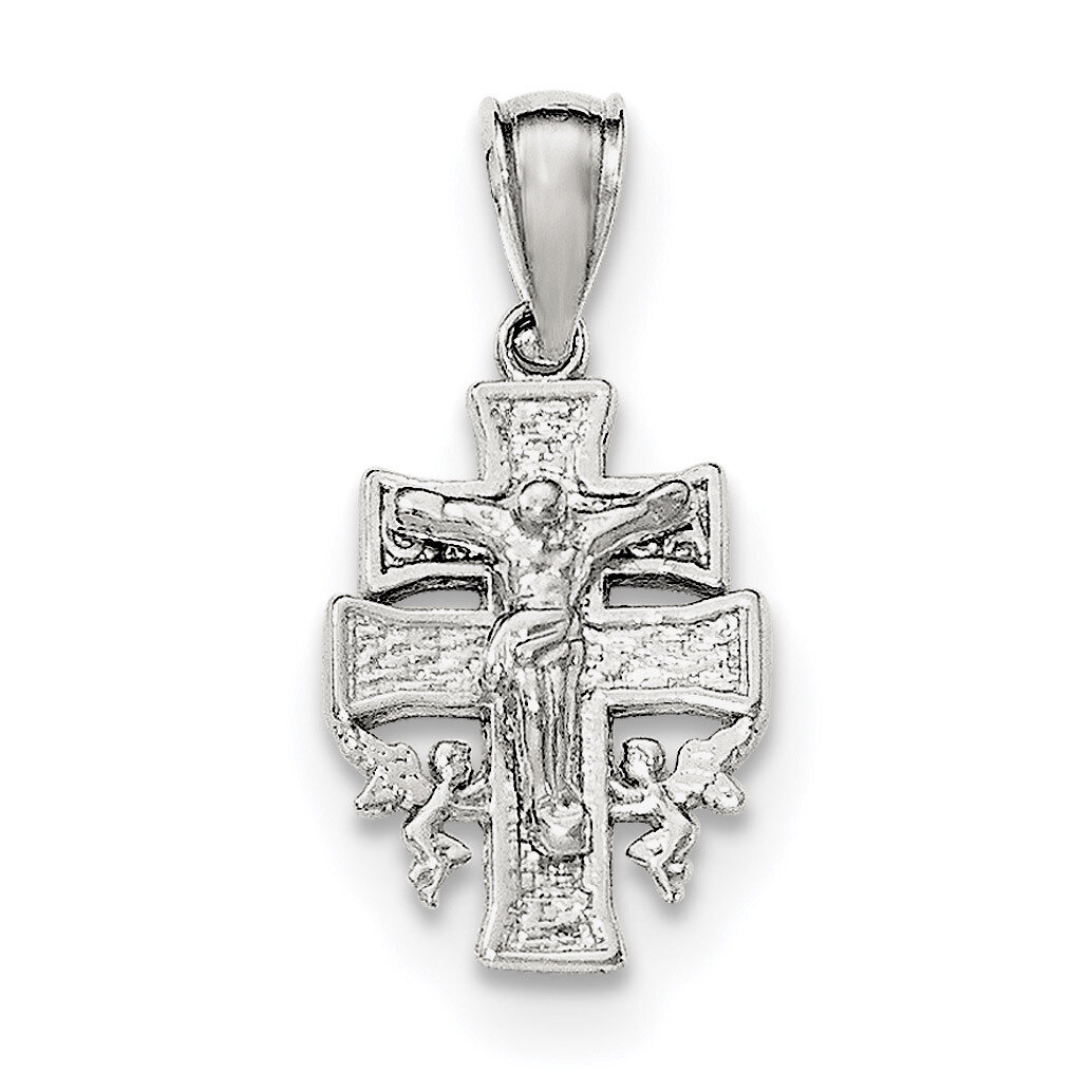 Mini INRI Crucifix Pendant Sterling Silver Polished QC8139, MPN: QC8139, 191101360541