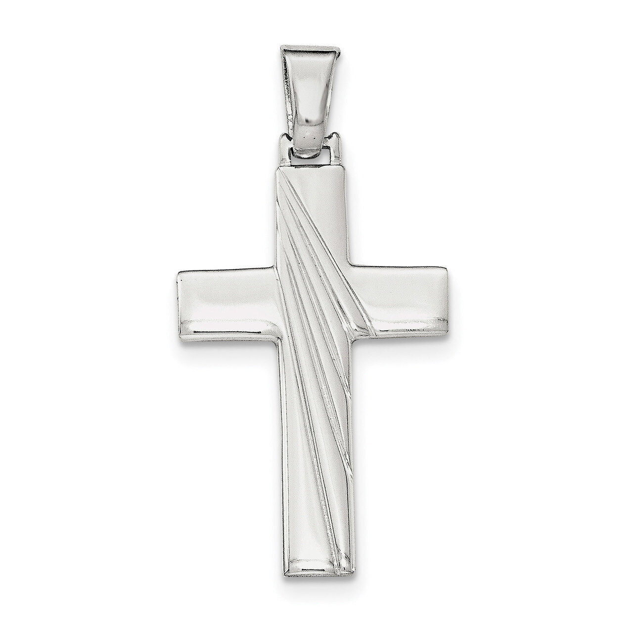 Cross Pendant Sterling Silver Polished QC8178, MPN: QC8178, 191101360367