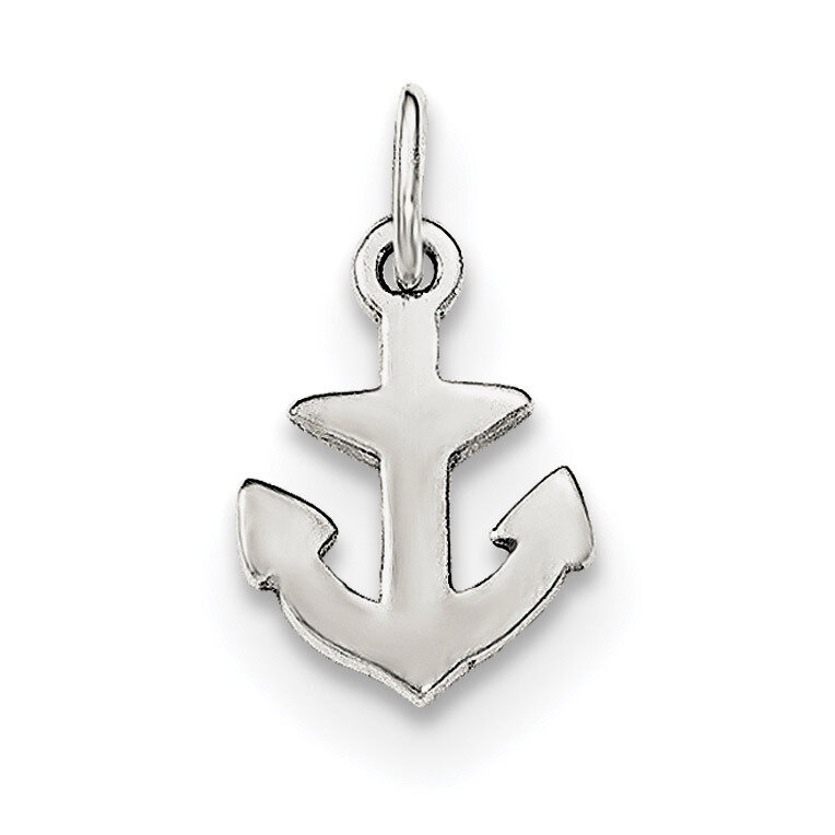 Anchor Charm Sterling Silver Polished QC8351, MPN: QC8351, 191101360145