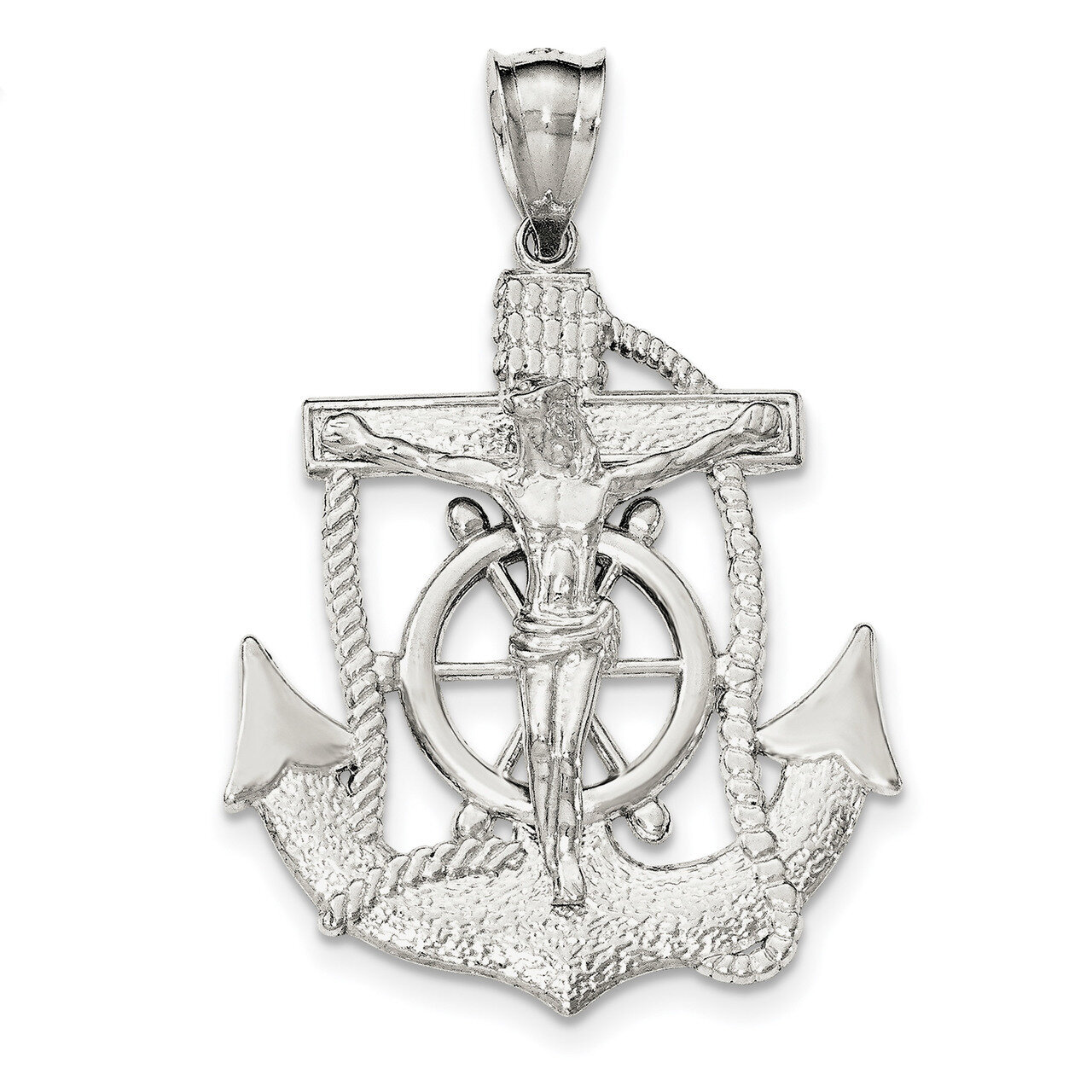 Mariner Cross Pendant Sterling Silver Polished QC8362, MPN: QC8362, 191101359965