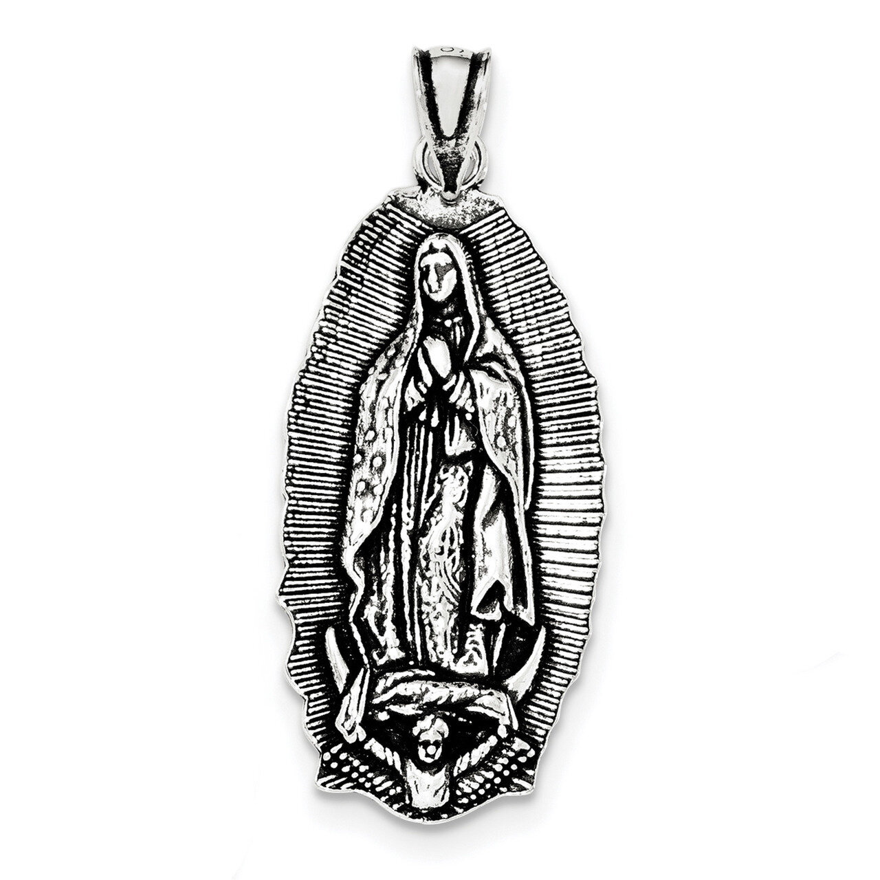 Religious Pendant Sterling Silver Antiqued QC8373, MPN: QC8373, 886774762722