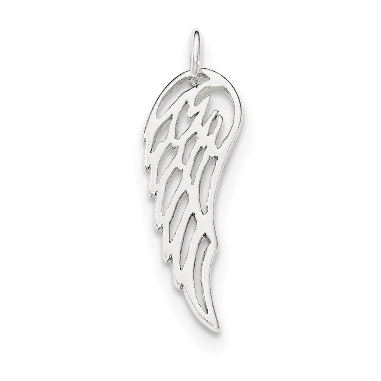 Angel Wing Charm Sterling Silver Polished QC8419