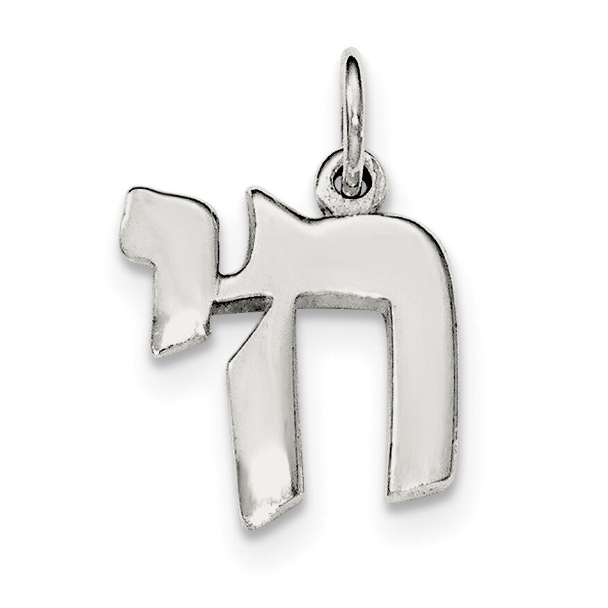 Chai Life Symbol Charm Sterling Silver Polished QC8450, MPN: QC8450, 191101457401