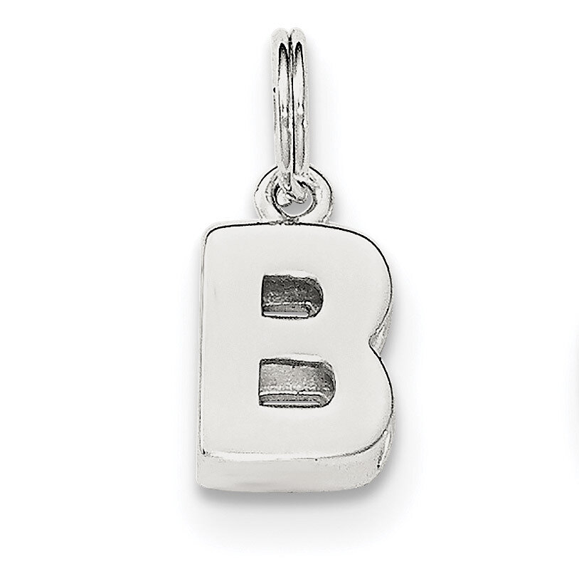 Letter B Charm Sterling Silver QC8460B, MPN: QC8460B, 191101362057