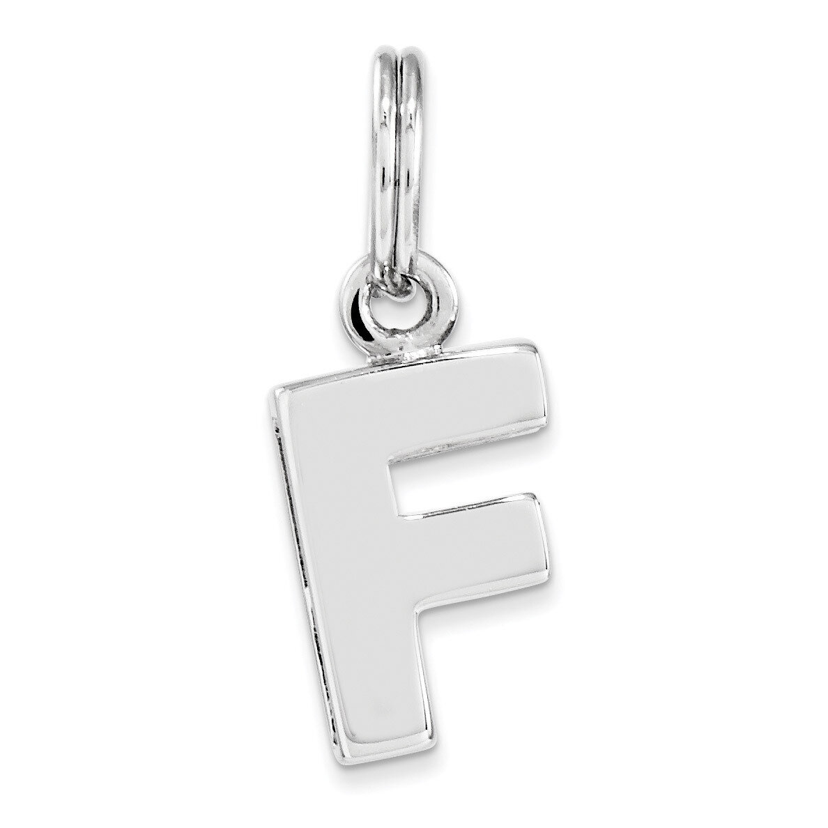 Letter F Charm Sterling Silver QC8460F, MPN: QC8460F, 191101359231