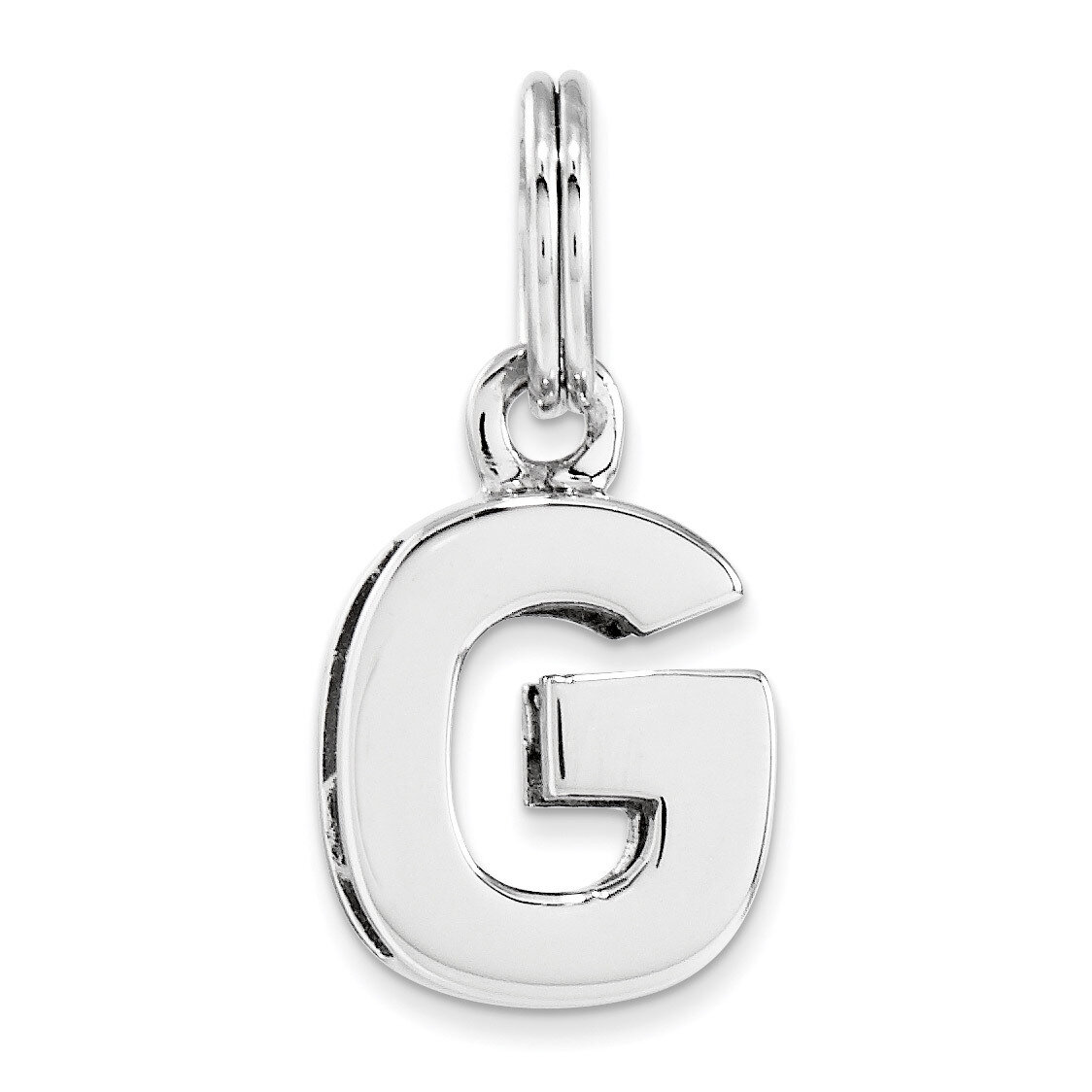 Letter G Charm Sterling Silver QC8460G, MPN: QC8460G, 191101360787