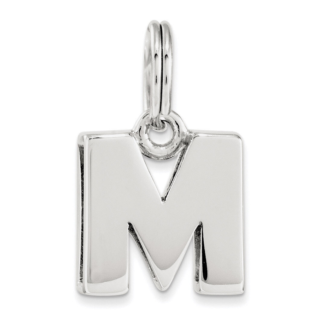 Letter M Charm Sterling Silver QC8460M, MPN: QC8460M, 191101459474
