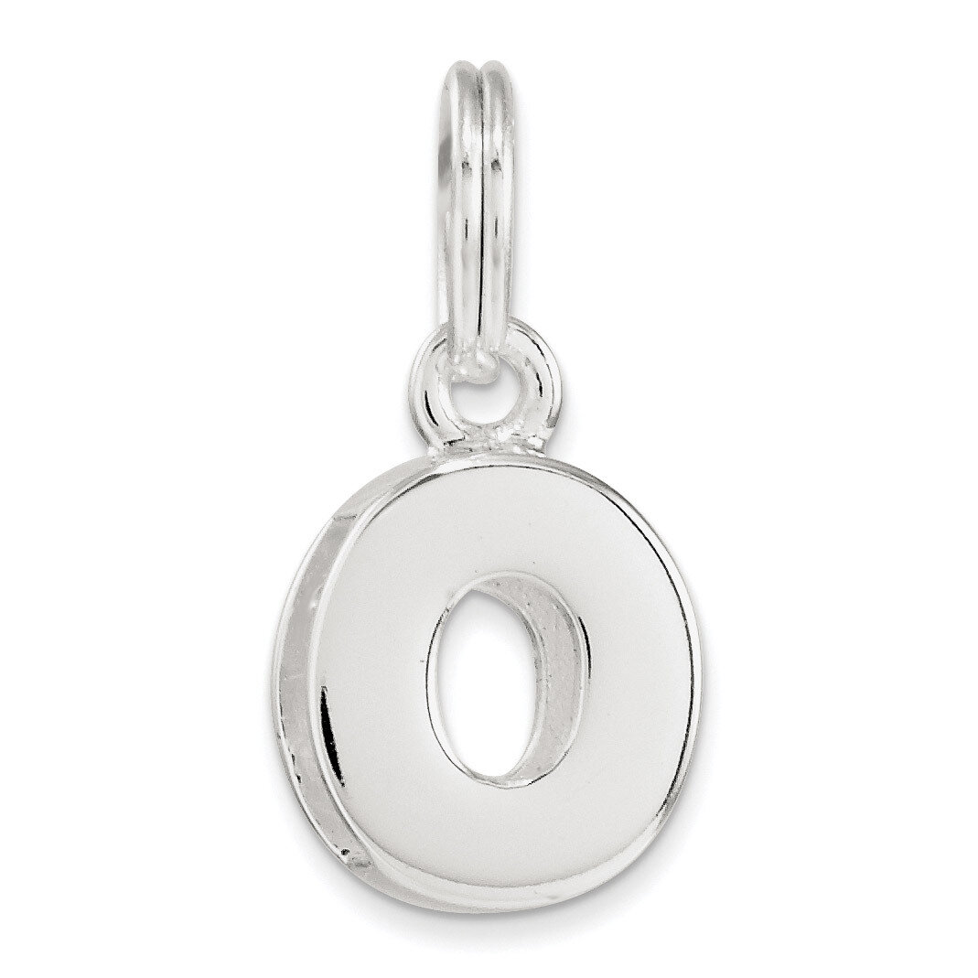 Letter O Charm Sterling Silver QC8460O, MPN: QC8460O, 191101359613