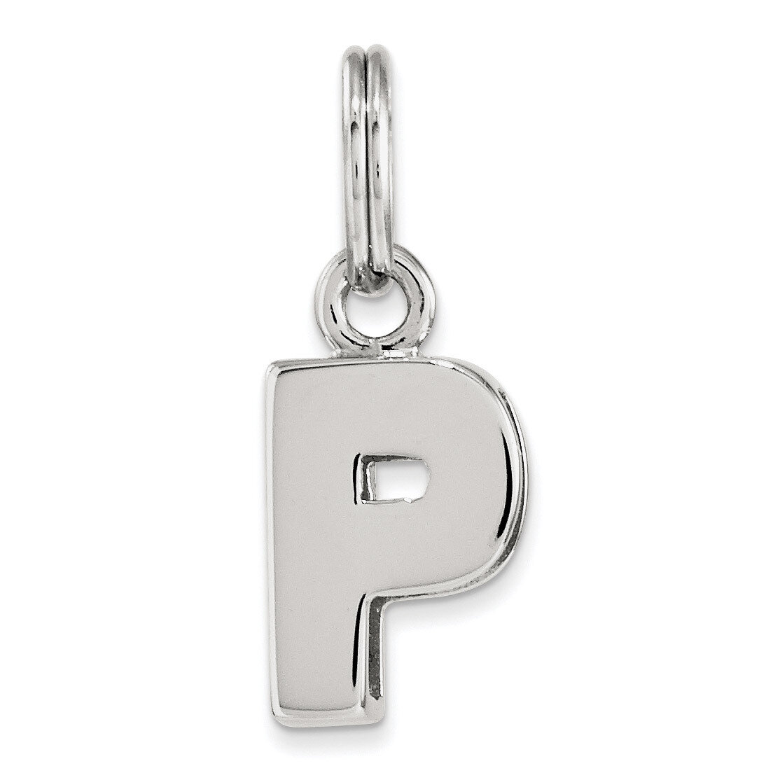 Letter P Charm Sterling Silver QC8460P, MPN: QC8460P, 191101359989