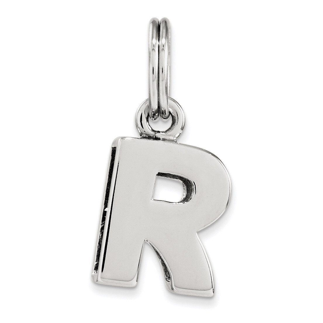 Letter R Charm Sterling Silver QC8460R, MPN: QC8460R, 191101456060