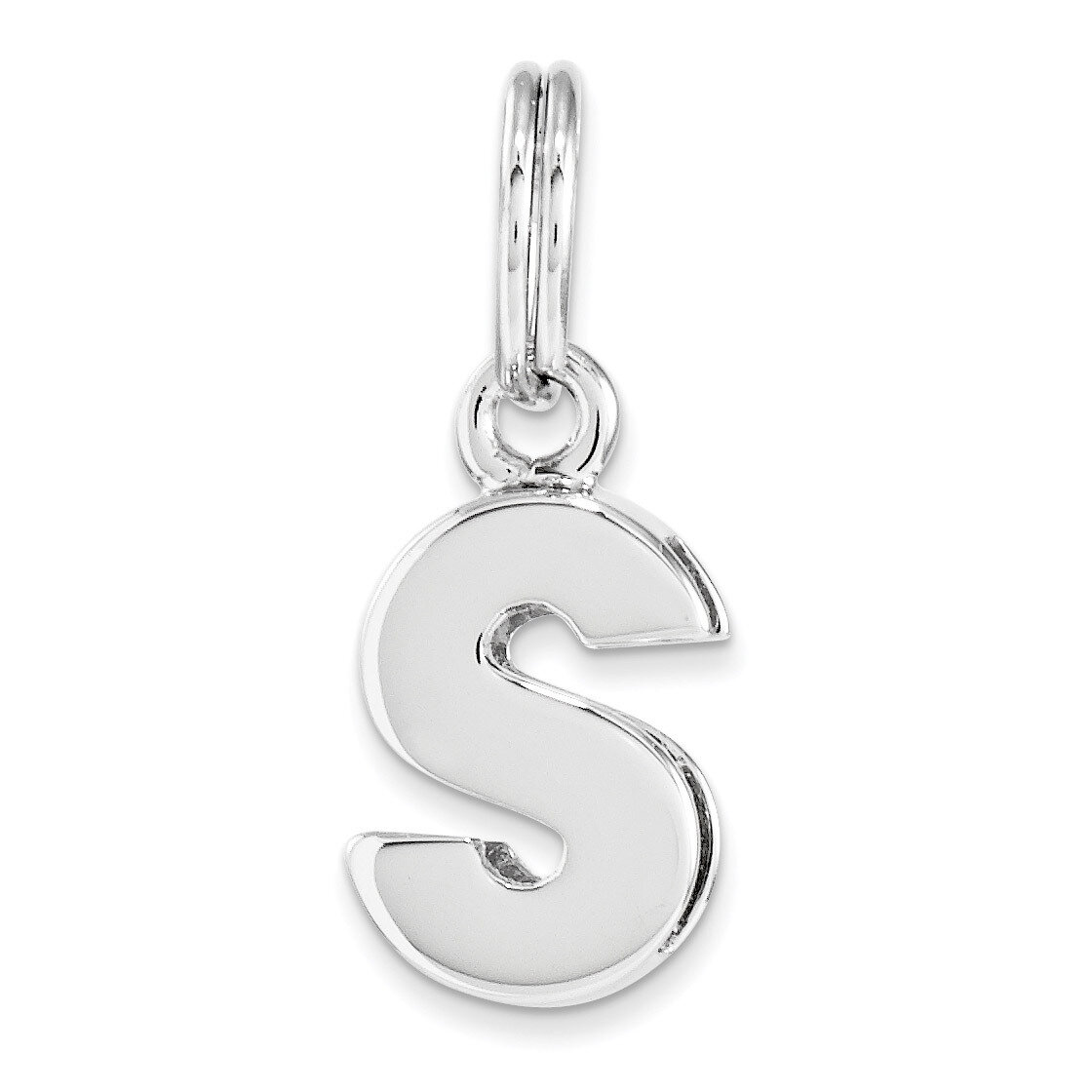 Letter S Charm Sterling Silver QC8460S