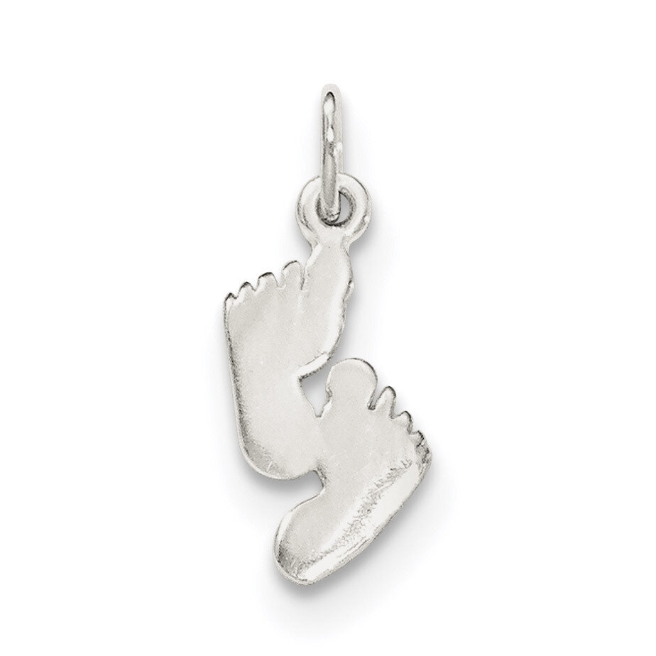 Feet Pendant Sterling Silver Polished QC8545, MPN: QC8545, 886774760216