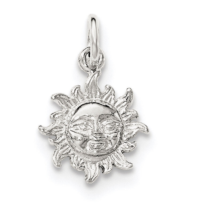 Face in Sun Pendant Sterling Silver Polished QC8572, MPN: QC8572, 191101458514
