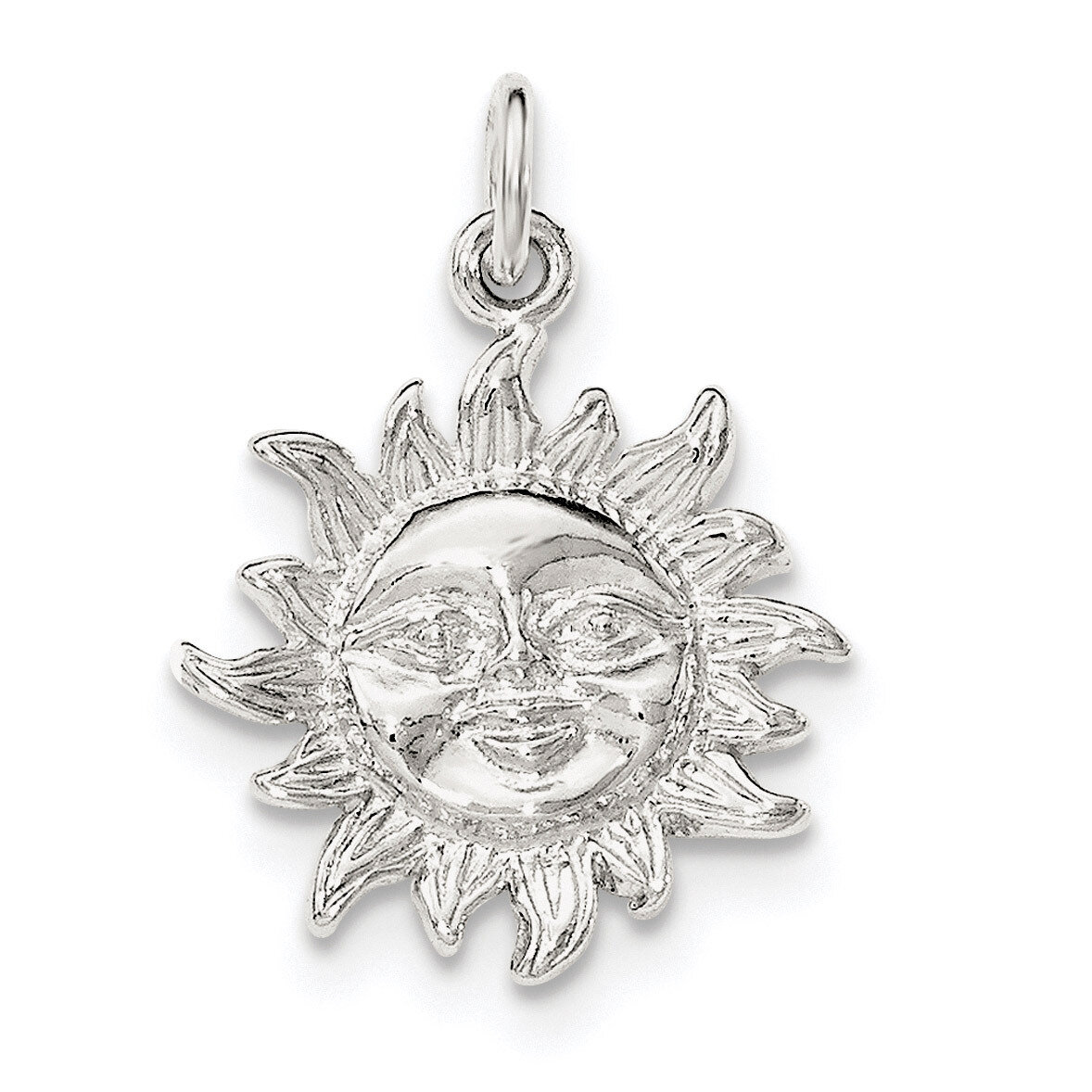 Sun Pendant Sterling Silver Polished QC8573