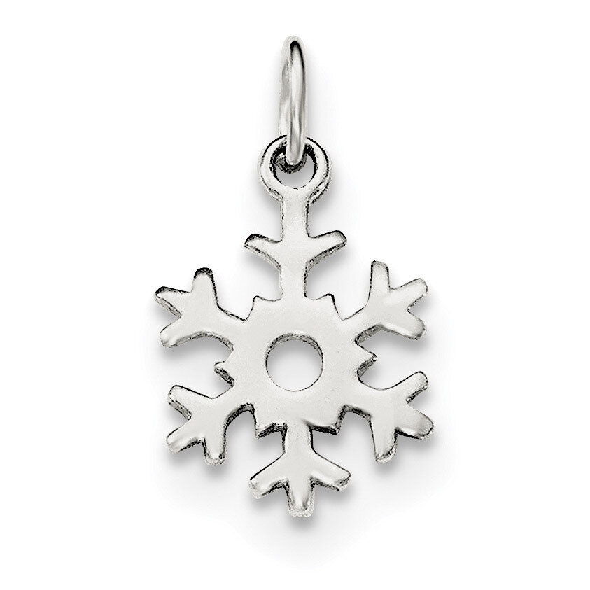 Snowflake Charm Sterling Silver Polished QC8601, MPN: QC8601, 191101471827