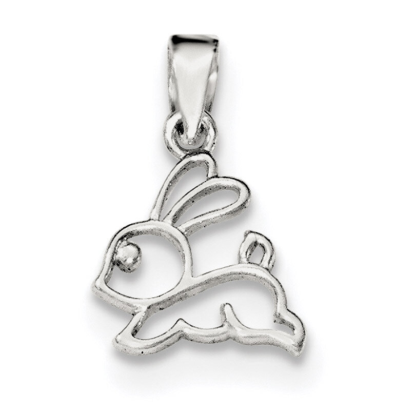Bunny Pendant Sterling Silver Polished QC8606